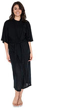 Load image into Gallery viewer, Sexy Basics Womens 3 Pack Soft Robes/Long Bathrobes/Silky Soft Semi-Sheer Kimono Spa Robe Wrap (3 Pack - Black/Khaki/Grey, Small)