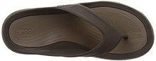 Load image into Gallery viewer, Crocs Swiftwater Wave Flip Flops | Sandals for Men, Espresso/Walnut, 10