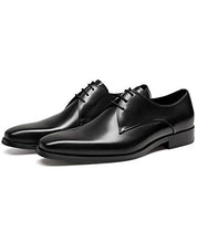 Load image into Gallery viewer, FRASOICUS Mens Oxford Shoes Leather Dress Shoes for Men Black