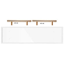Load image into Gallery viewer, ZXMOTO Clear Bathtub Caddy Tray 33 Inch Acrylic Bathtub Caddy Tray with Stainless Steel Gold Handles