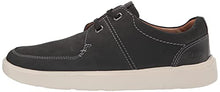 Load image into Gallery viewer, Clarks Men's Cambro Lace Boat Shoe, Black Nubuck, 11