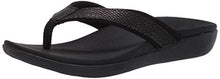 Load image into Gallery viewer, Clarks Women's Brio Sol Flip-Flop, Black Snake Synthetic, 080 M US