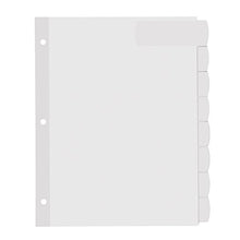 Load image into Gallery viewer, Avery Big Tab Printable Large White Label Dividers with Easy Peel, 8 Tabs, 4 Sets (14439)