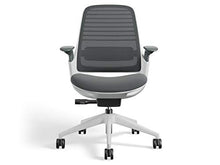 Load image into Gallery viewer, Series 1 Task Chair by Steelcase | Seagull Frame, Congent Connect Upholstery, 3D Microknit Back | Fully Adjustable Arms | Carpet Casters (Blue Jay)