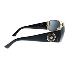 Load image into Gallery viewer, Versace VE 2163 100287 Gold Metal Aviator Sunglasses Grey Lens