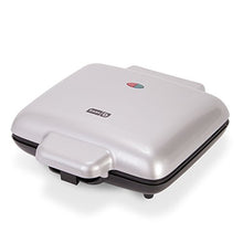 Load image into Gallery viewer, DASH No-Drip Belgian Waffle Maker: Waffle Iron 1200W + Waffle Maker Machine For Waffles, Hash Browns, or Any Breakfast, Lunch, & Snacks with Easy Clean, Non-Stick + Mess Free Sides - Silver
