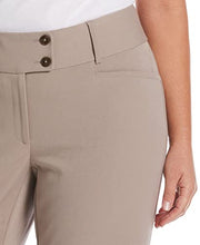 Load image into Gallery viewer, Rafaella Women's Size Curvy-Fit Gabardine Pant, Short Inseam Summer Straw, 18 Plus