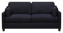 Load image into Gallery viewer, Serta Carmina Contemporary Upholstered 75" Living Room Sofa, Modern Couch for Two or Three, High Plush Seat Cushions and Back Pillows, Easy Assembly, Navy Blue
