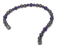 Load image into Gallery viewer, HIGHPOWER Magnetic Hematite and Amethyst Bracelet (9.5 Inch)