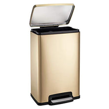 Load image into Gallery viewer, Tramontina 13 Gallon Stainless Steel Step Can - Stainless Steel (Gold)
