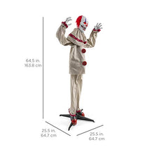 Load image into Gallery viewer, Best Choice Products Scary Harry The Motion Activated Animatronic Killer Clown, Halloween Prop w/Pre-Recorded Lines, Red Light Up Eyes, Moving Arms & Head