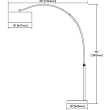 Load image into Gallery viewer, Elk Lighting D3703 Floor-Lamps, Stainless Steel, Black Marble