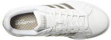 Load image into Gallery viewer, adidas Women's Grand Court Tennis Shoe, White/Platino Metallic/White, 7 M US