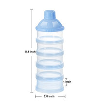 Load image into Gallery viewer, Accmor Baby Milk Powder Formula Dispenser, Non-Spill Smart Stackable Baby Feeding Travel Storage Container, BPA Free, 5 Compartments, 2 Pack