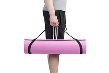 Load image into Gallery viewer, Mind Reader YOGAPVC-BLU All Purpose Extra Thick Yoga Fitness & Exercise Mats with Carrying Strap, High Density Anti-Tear, Blue