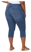 Load image into Gallery viewer, Lee Women's Plus Size Sculpting Pull on Capri Jean, Camden, 14W Medium