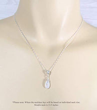 Load image into Gallery viewer, Moonstone Gemstone Pendant Necklace with Sterling Silver Chain, June Birthstone 18 Inch Length