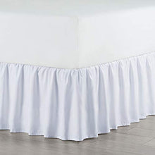 Load image into Gallery viewer, Martex 1C26548 Basic Ruffle Machine Washable 15-inch Drop Bedskirt, Queen, White