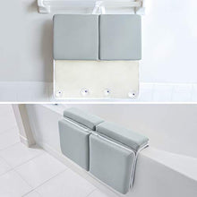 Load image into Gallery viewer, Bath Kneeler and Elbow Rest Pad, 1.75 inch Extra Thick Baby Bath Kneeling Pad and Elbow Pad for Bathtub. Bath Tub Elbow Pad with Infant Toy and Baby Accessories Organizer, Grey