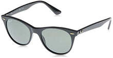 Load image into Gallery viewer, Ray-Ban Men's RB2185 Wayfarer II Sunglasses, Black/Polarized Green, 52 mm