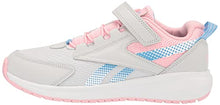Load image into Gallery viewer, Reebok Girls Road Supreme 3.0 Running Shoe, Pure Grey/Pink Glow/Essential Blue, 13.5 Little Kid