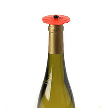 Load image into Gallery viewer, Charles Viancin Bottle Stopper - Sunflower, Poppy and Pink Hibiscus, Set of 3