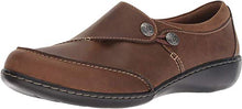 Load image into Gallery viewer, Clarks Women's Ashland Lane Q Loafer, dark tan leather, 110 M US