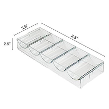 Load image into Gallery viewer, Brybelly Clear Acrylic Poker Chip Tray | for Standard Size Chips & Clay Chips | Each Tray Holds 100 Chips | 10 Trays - No Lids