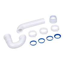 Load image into Gallery viewer, Dearborn P9703WBG 1-1/2" P-Trap with Threaded PVC Adapter, and Reversible J-Bend, Bagged w/ True Blue Washer
