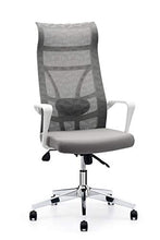 Load image into Gallery viewer, Allguest Office Chair Home Computer Chair White High Back Armrest Ergonomic Adjustable Lumbar Support Mesh Nylon AG-876FH-W