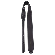 Load image into Gallery viewer, Perri’s Leathers Ltd. - Guitar Strap – Leather – Double Stitched - Black - Adjustable - for Acoustic / Bass / Electric Guitars –Made in Canada (BDS-175)