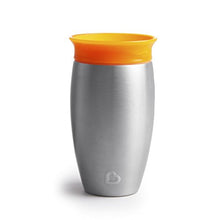 Load image into Gallery viewer, Munchkin Miracle Stainless Steel 360 Sippy Cup, Orange, 10 Ounce