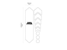 Load image into Gallery viewer, All Mountain Style AMSFG1CLSV Honeycomb High Impact Frame Guard Basic – Protects Your Bike from Scratches and dings, Clear/Silver