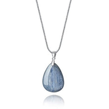 Load image into Gallery viewer, AMORWING Water Drop Shaped Kyanite Chakra Stones Pendant Necklace