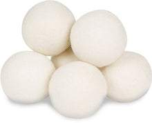 Load image into Gallery viewer, Wool Dryer Balls - Smart Sheep 6-Pack - XL Premium Natural Fabric Softener Award-Winning - Wool Balls Replaces Dryer Sheets - Wool Balls for Dryer - Laundry Balls for Dryer - Reusable Dryer Balls