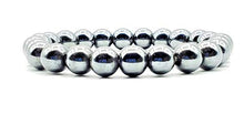 Load image into Gallery viewer, Bliss Creation Stone Bracelet Unisex Gemstone Bracelets 7",Handmade Bead Bracelet 8mm Gemstone Round Beads.… (Hemetite)