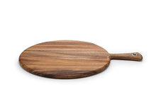 Load image into Gallery viewer, Ironwood Gourmet Round Provencale Paddle Round, Acacia Wood 0.5 x 12 x 16 inches