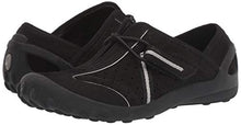 Load image into Gallery viewer, Clarks womens Tequini Sneaker, Black Nubuck, 8 Wide US