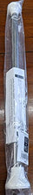 Load image into Gallery viewer, Deluxe Stainless Steel Sliding Door Guard Adjustable 23–40 inches w/White Caps - Feel Safe at Home with This Adjustable Home Security Bar 1" Dia. (1)