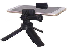 Load image into Gallery viewer, Phone Tripod Stand, Mini, Portable, Universal & Heavy Duty, Adjustable Mount, Steady with Protective Padding Under its Legs, for Android, iPhone, DSLRs and GoPro.