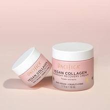 Load image into Gallery viewer, Pacifica Beauty Vegan Collagen Overnight Recovery Face Cream + Undereye Eye Cream Set, Hylauronic Acid, Caffeine, Vitamin E & C, Hydrating & Moisturizing for Aging and Dry Skin, Pink, 2 Count