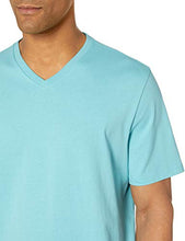 Load image into Gallery viewer, Amazon Essentials Men's 2-Pack Regular-Fit Short-Sleeve V-Neck T-Shirt, Anchor/Navy, Large
