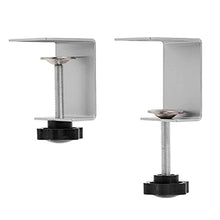 Load image into Gallery viewer, Zetek 2pcs Sneeze Guard C-Clamp Support - Dual Direction Adjustable 1/8" - 1/4" Materials, up to 2" Countertop