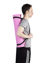 Load image into Gallery viewer, Mind Reader YOGAPVC-BLU All Purpose Extra Thick Yoga Fitness & Exercise Mats with Carrying Strap, High Density Anti-Tear, Blue