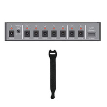 Load image into Gallery viewer, ART ISO-8U 8-Output Isolated DC and USB Power Supply for Pedals with 10-Pack Straps Bundle