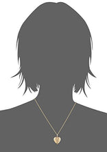 Load image into Gallery viewer, 14k Yellow Gold-Filled Engraved Flowers Heart Locket, 18"