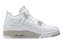 Load image into Gallery viewer, Nike Men's Air Jordan 4 Retro White Oreo, White/Tech Grey/Black/Fire Red, 7.5