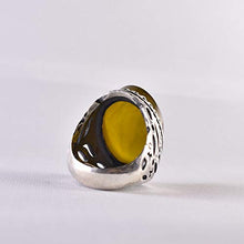 Load image into Gallery viewer, Yellow Yemeni Aqeeq Ring | US Size 10