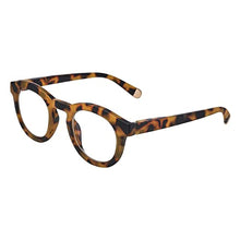 Load image into Gallery viewer, Peepers by PeeperSpecs Women's Stardust Round Blue Light Blocking Reading Glasses, Tokyo Tortoise, 46 + 3