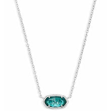 Load image into Gallery viewer, Kendra Scott Elisa Pendant Necklace for Women, Fashion Jewelry, Rhodium-Plated, London Blue